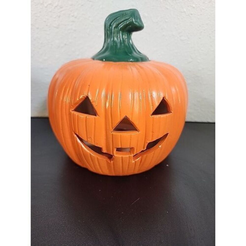 Vintage Ceramic Jack‎ O Lantern with package 7inches Tall
